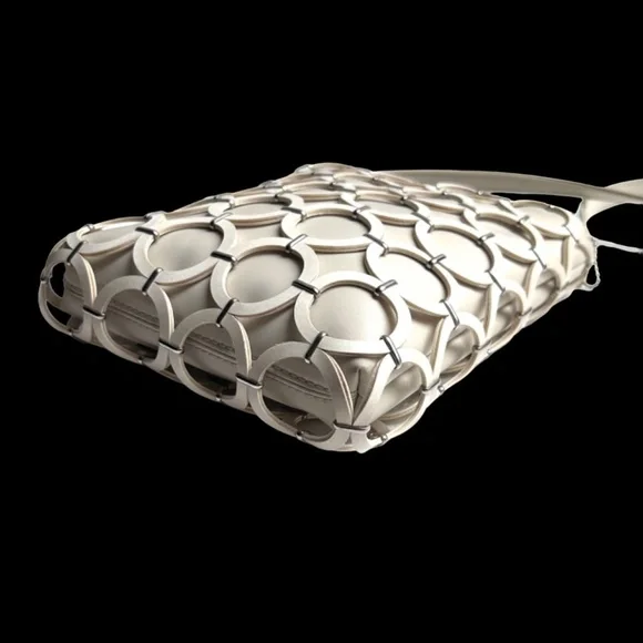 Sabina New York Leather Rings Shoulder Bag - Picture 8 of 13